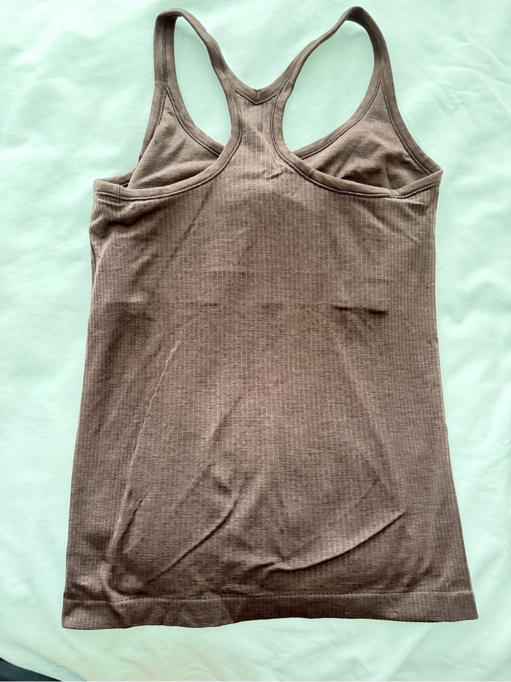 lululemon ebb2 street tank- espresso size 8